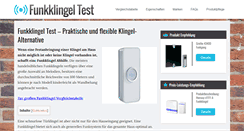 Desktop Screenshot of funkklingeltest.com