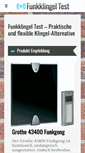 Mobile Screenshot of funkklingeltest.com