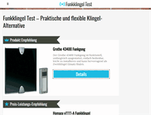 Tablet Screenshot of funkklingeltest.com
